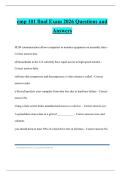 cmp 101 final Exam 2026 Questions and Answers