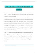 CMP 130 Final Exam 2026 Questions and Answers