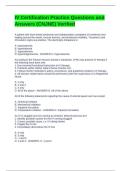 IV Certification Practice Questions and Answers &lpar;CNJNE&rpar; Verified 