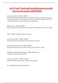 ALF Core Training Florida Questions with Correct Answers 2025&sol;2026