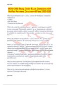WGU C180 Study Guide Exam Questions with Verified Answers Guaranteed Pass 2025-2026