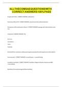 ALL THE COMSAE QUESTIONS WITH CORRECT ANSWERS 100&percnt; PASS