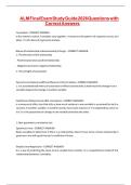 ALM Final Exam Study Guide 2026 Questions with Correct Answers