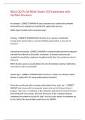 WGU DO75 OA REAL Exam 103 Questions with Verified Answers&comma;100&percnt;CORRECT