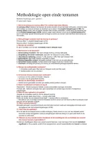Methodologie open vragen tentamen