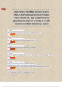 NSG 4100 &sol; NSG4100 EXAM 3 &lpar;Latest 2026 &sol; 2027 Update&rpar; Nursing Practice - Adult Health III &vert; 330 Comprehensive Questions & Answers &vert; Grade A &vert; 100&percnt; Correct &lpar;Certified Solutions&rpar; - Galen      