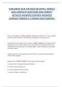 CONCORDIA NUR 418 PEDS&sol;OB Exam 1 &mdash; Pediatric and Obstetric Nursing Knowledge Assessment