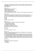 HIGHER HUMAN BIOLOGY SQA EXAM QUESTIONS & ANSWERS