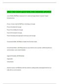 WGU C464 EXAM QUESTIONS AND ANSWERS UPDATED