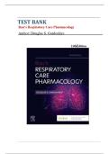 Test Bank Rau&rsquo;s Respiratory Care Pharmacology &lpar;11th Ed&rpar; By Douglas Gardenhire&vert; All 23 Chapters Covered&comma; Verified Latest Edition
