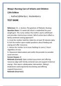 Wong&rsquo;s Nursing Care of Infants and Children 12th Ed Test Bank by Marilyn J&period; Hockenberry &vert; 20 NCLEX & HESI Pediatric Nursing Questions per Chapter