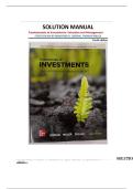 Solution Manual for Fundamentals of Investments&colon; Valuation and Management by Steve Dolvin &vert;ISBN&colon; 9781266273131&vert; Chapter 1-21 &comma; Guide A&plus;