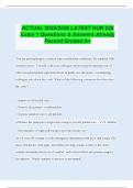 ACTUAL 2025&sol;2026 LATEST NUR 228 Exam 1 Questions & Answers Already Passed Graded A&plus;