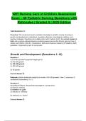 VATI Nursing Care of Children Assessment Exam &ndash; 60 Pediatric Nursing Questions with Rationales &vert; Graded A &vert; 2025 Edition