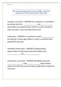 DCF - School Age-Appropriate Practices &lpar;SAPR&rpar; - Key Points Questions with 100&percnt; Verified Answers 2025 &vert; 2026