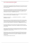 PSYCH 318 FINAL EXAM QUESTIONS & ANSWERS