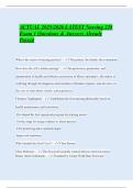 ACTUAL 2025&sol;2026 LATEST Nursing 228 Exam 1 Questions & Answers Already Passed
