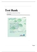 FULL TEST BANK Women&rsquo;s Healthcare In Advanced Practice Nursing 3rd Edition By Ivy M&period; Alexander Phd Aprn Anp-Bc Faanp Faan &lpar;Editor&rpar; Latest Update Graded A&plus;