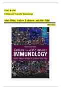 Cellular and Molecular Immunology &ndash; 10th Edition by Abul Abbas&comma; Andrew Lichtman&comma; and Shiv Pillai &vert; Complete Test Bank &vert; Verified Questions and Answers