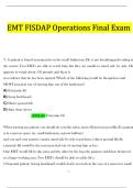 Ace EMT FISDAP Operations Final Exam 2025-2026 &vert; Updated Guide