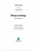 Biopsychology&comma; 11th Edition &ndash; John P&period;J&period; Pinel & Steven J&period; Barnes  &ndash;  Complete Test Bank with Answer Key &lpar;18 Chapters&rpar;