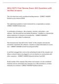 WGU D075 Final Review Exam 463 Questions with Verified Answers&comma;100&percnt;CORRECT