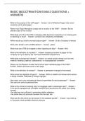 BASIC INDOCTRINATION EXAM 2 QUESTIONS &plus; ANSWERS