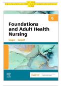Test Bank Foundations and Adult Health Nursing&comma; 9th Edition by Kim Cooper&vert; Complete Guide Chapter 1-58 &vert; Test Bank 100&percnt; Veri&filig;ed Answers