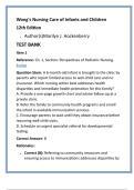 Wong&rsquo;s Nursing Care of Infants and Children 12th Edition Test Bank &vert; NCLEX HESI Pediatric Nursing Questions with Answers & Rationales