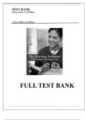 The Nursing Assistant&colon; Acute&comma; Subacute&comma; and Long-Term Care &lpar;6th Edition&rpar; &ndash; Barbara R&period; Hegner&comma; Mary Ellen Caldwell&comma; and Shirley J&period; LeBrun &vert; Complete Verified Test Bank