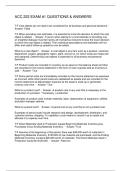 ACC 222 EXAM -1 QUESTIONS & ANSWERS