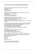 ACC 222 FINAL EXAM QUESTIONS & ANSWERS