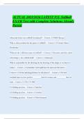 ACTUAL 2025&sol;2026 LATEST P&period;E&period; Softball EXAM Test with Complete Solutions Already Passed