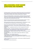 WELLCOACHES&comma; CHAP&period; 9 EXAM QUESTIONS AND ANSWERS
