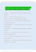 ACTUAL 2025&sol;2026 LATEST Paralegal 101 Exam with Complete Solutions Graded A&plus;