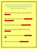 NICET LEVEL 2 FINAL EXAM 2025&sol;2026 NEWEST ACTUAL EXAM WITH COMPLETE QUESTIONS AND VERIFIED ANSWERS &vert;ALREADY GRADED A&plus;&vert; 