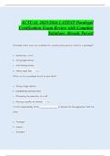 ACTUAL 2025&sol;2026 LATEST Paralegal Certification Exam Review with Complete Solutions Already Passed