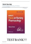 Focus on Nursing Pharmacology &lpar;9th Edition&rpar; &ndash; Amy M&period; Karch & Rebecca Tucker &vert; Complete Verified Test Bank &lpar;Chapters 1&ndash;59&rpar;