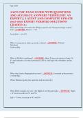 AACN CMC EXAM GUIDE WITH QUESTIONS  AND ACCURATE ANSWERS VERIFIED BY AN  EXPERT&vert;&vert; LATEST AND COMPLETE UPDATE  2025-2026 EXPERT VERIFIED SOLUTIONS  GRADED A&plus;