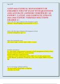 AANP 8062 CLINICAL MANAGEMENT OF  CHILDREN FOR FNP EXAM WITH QUESTIONS  AND ACCURATE ANSWERS VERIFIED BY AN  EXPERT&vert; LATEST AND COMPLETE UPDATE  2025-2026 EXPERT VERIFIED SOLUTIONS  GRADED A&plus;