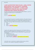 AANP AGPCNP PSI TEST EXAM 1 AND 2 WITH  QUESTIONS AND ACCURATE ANSWERS  VERIFIED BY AN EXPERT&vert; LATEST AND  COMPLETE UPDATE 2025-2026 EXPERT  VERIFIED SOLUTIONS GRADED A&plus;