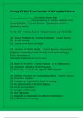 Nursing 370 Final Exam Questions With Complete Solutions