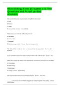 Microbiology Exam &lpar;Chapters 1-3&rpar; Test Questions and Actual Verified Answers&period;