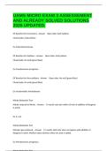 UAMS MICRO EXAM 3 ASSESSEMENT AND ALREADY SOLVED SOLUTIONS 2026 UPDATED&period;