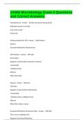 UAMS Microbiology Exam 5 Questions and Correct Answers&period;
