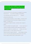 ACTUAL 2025&sol;2026 LATEST Paralegal Licensing Exam Questions and Answers 100&percnt; Correct
