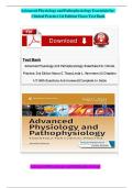 Test Bank Advanced Physiology And Pathophysiology&colon; Essentials For Clinical Practice&comma; 2nd Edition Nancy C&period; Tkacs&comma;Linda L&period; Herrmann All Chapters 1-17