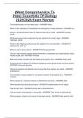 &lpar;Most Comprehensive To  Pass&rpar; Essentials Of Biology  2025&sol;2026 Exam Review 