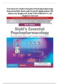 Stahl's Essential Psychopharmacology - Stuvia US