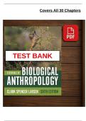 Essentials of Biological Anthropology &lpar;6th Edition&comma; 2020&rpar; &ndash; Larsen &ndash; Test Bank &ndash; PDF Download